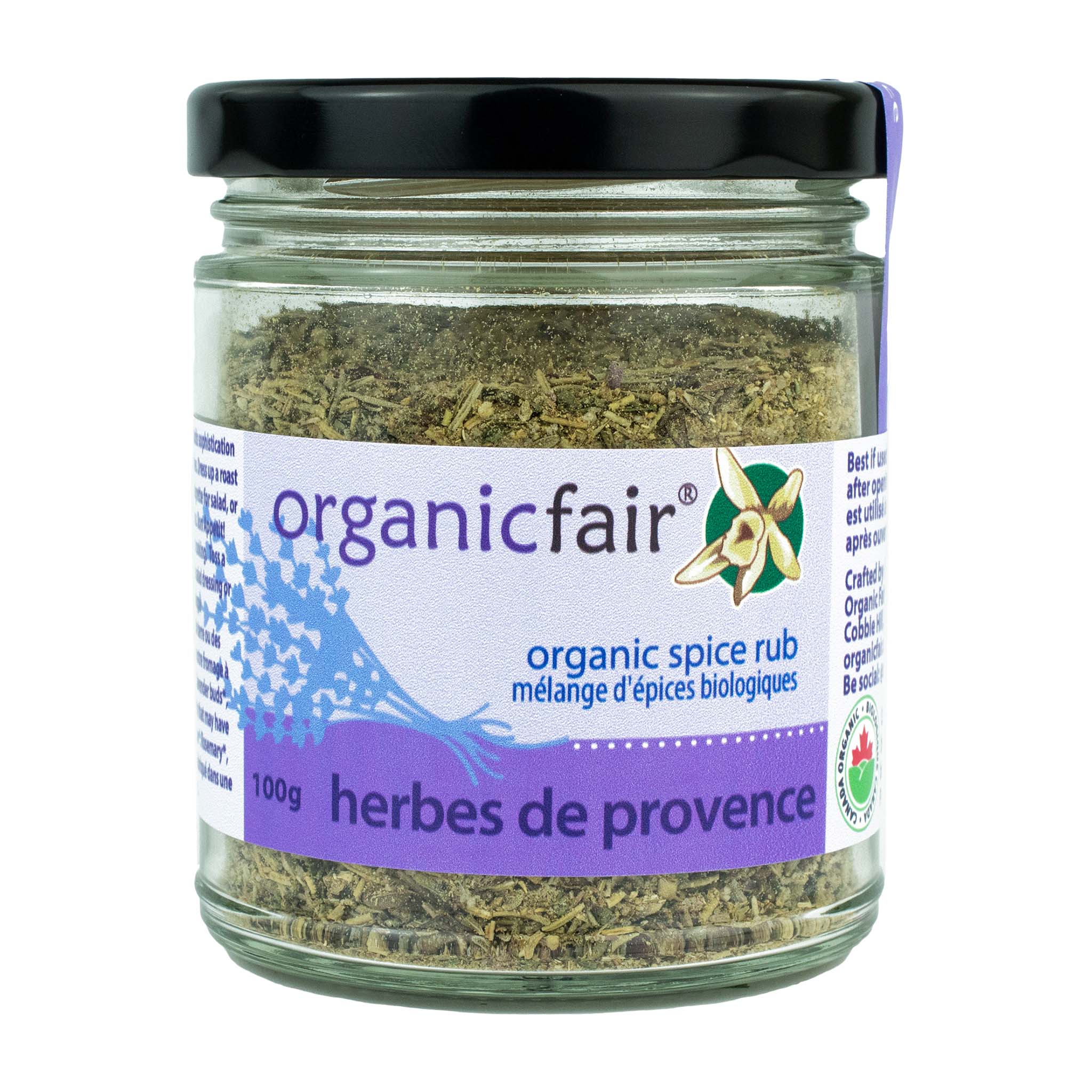 Herbes de Provence Spice Rub - Jar 100g - organicfair.com
