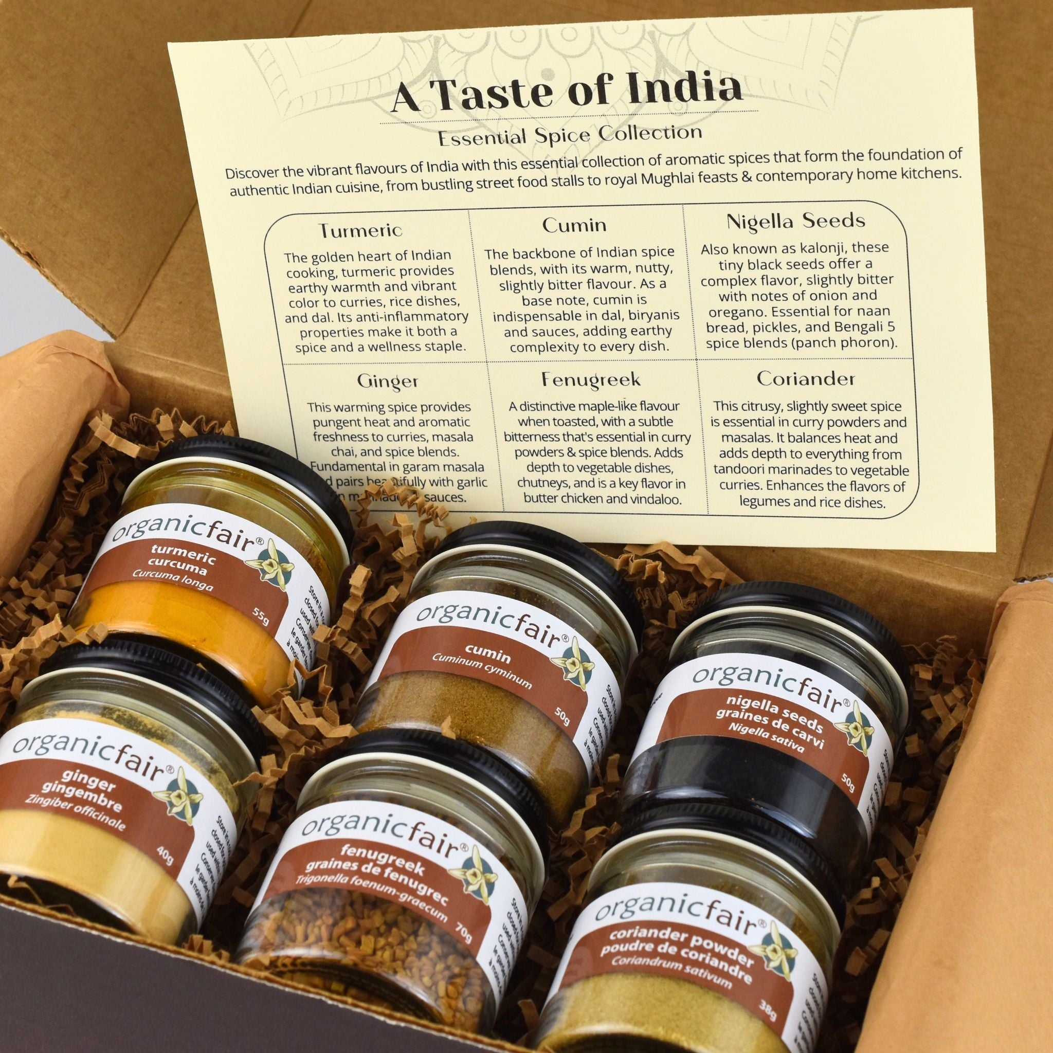 A Taste of India Spice Set - organicfair.com