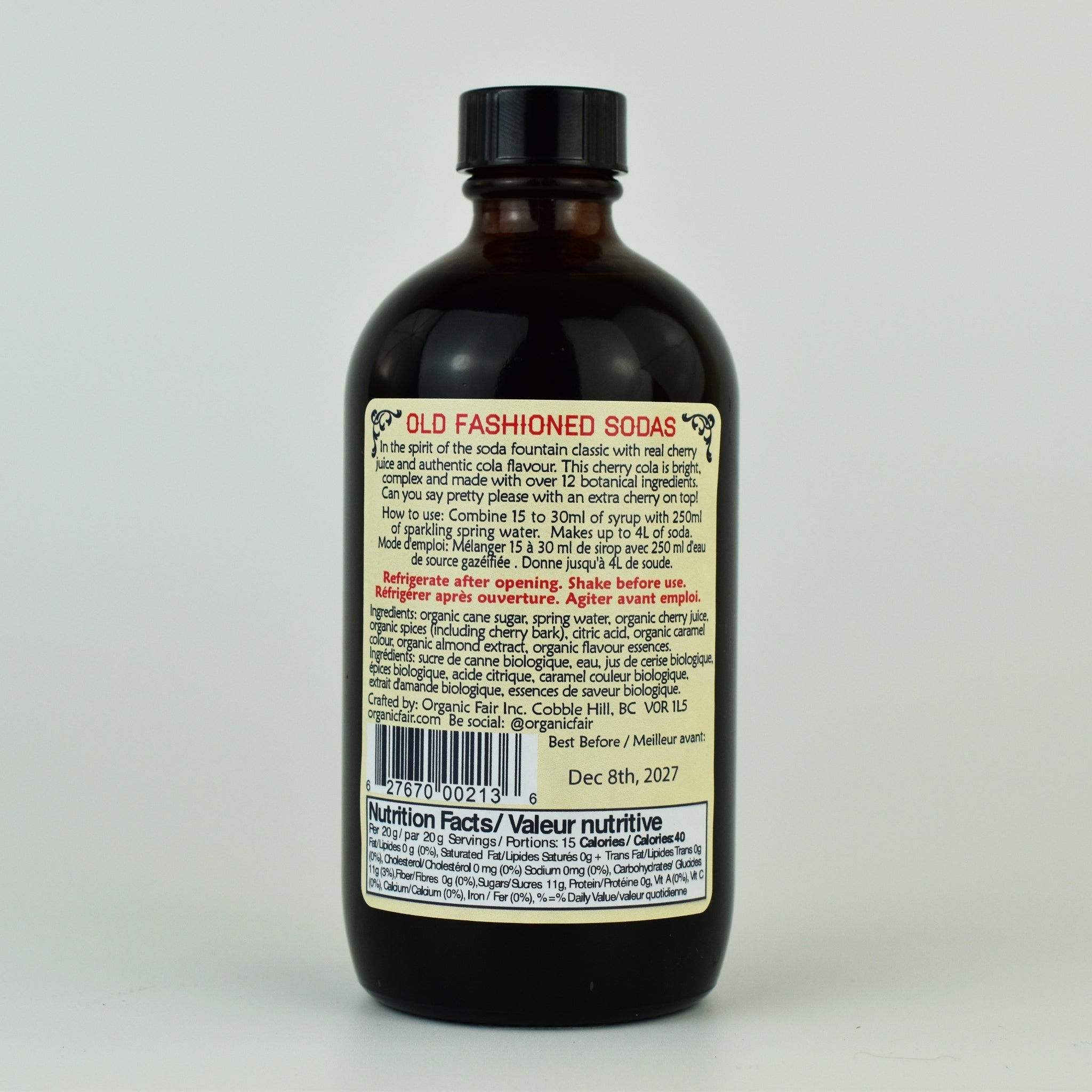 Cherry Cola Soda Syrup - organicfair.com