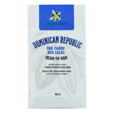 Dominican Republic Single Origin Dark Chocolate Bar - organicfair.com