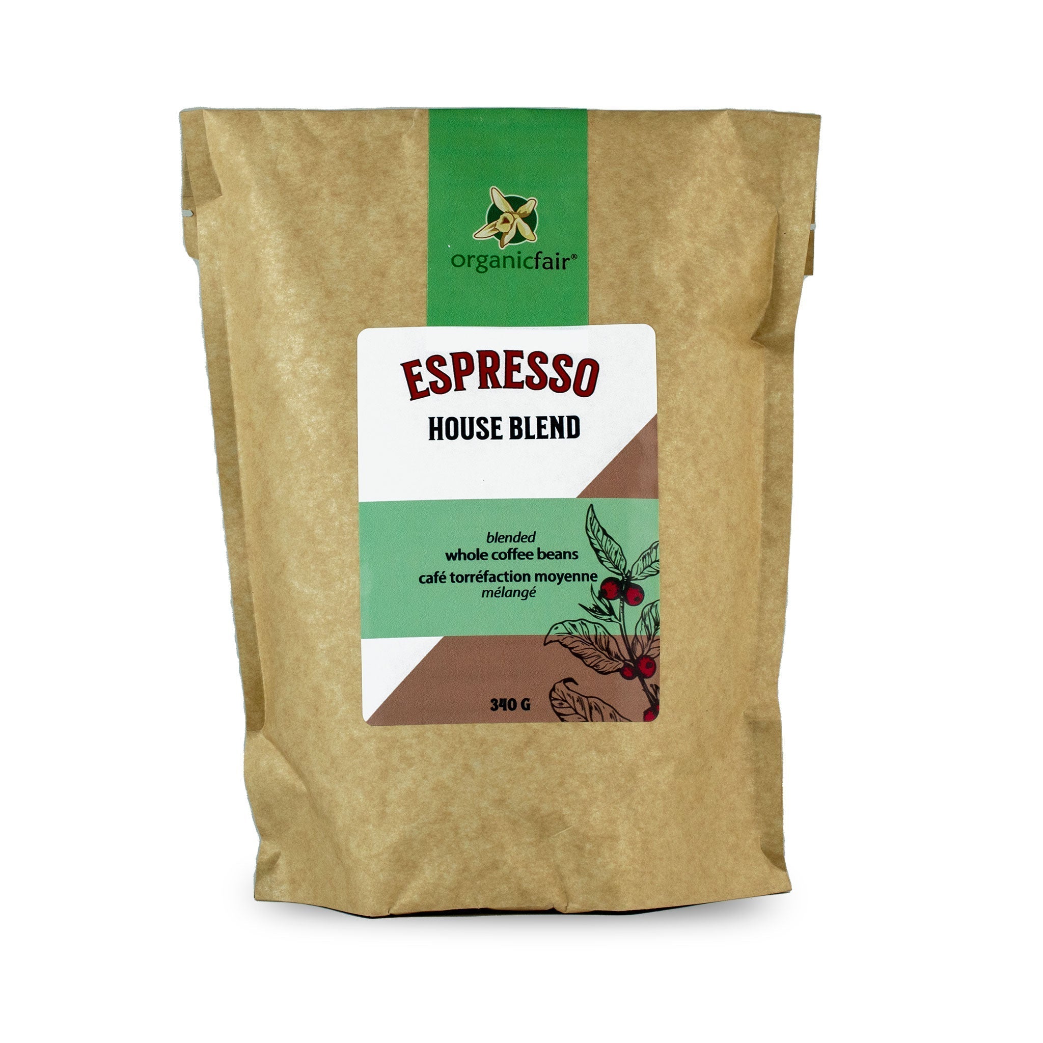 Espresso Blend - Whole Bean Coffee - 340g - organicfair.com