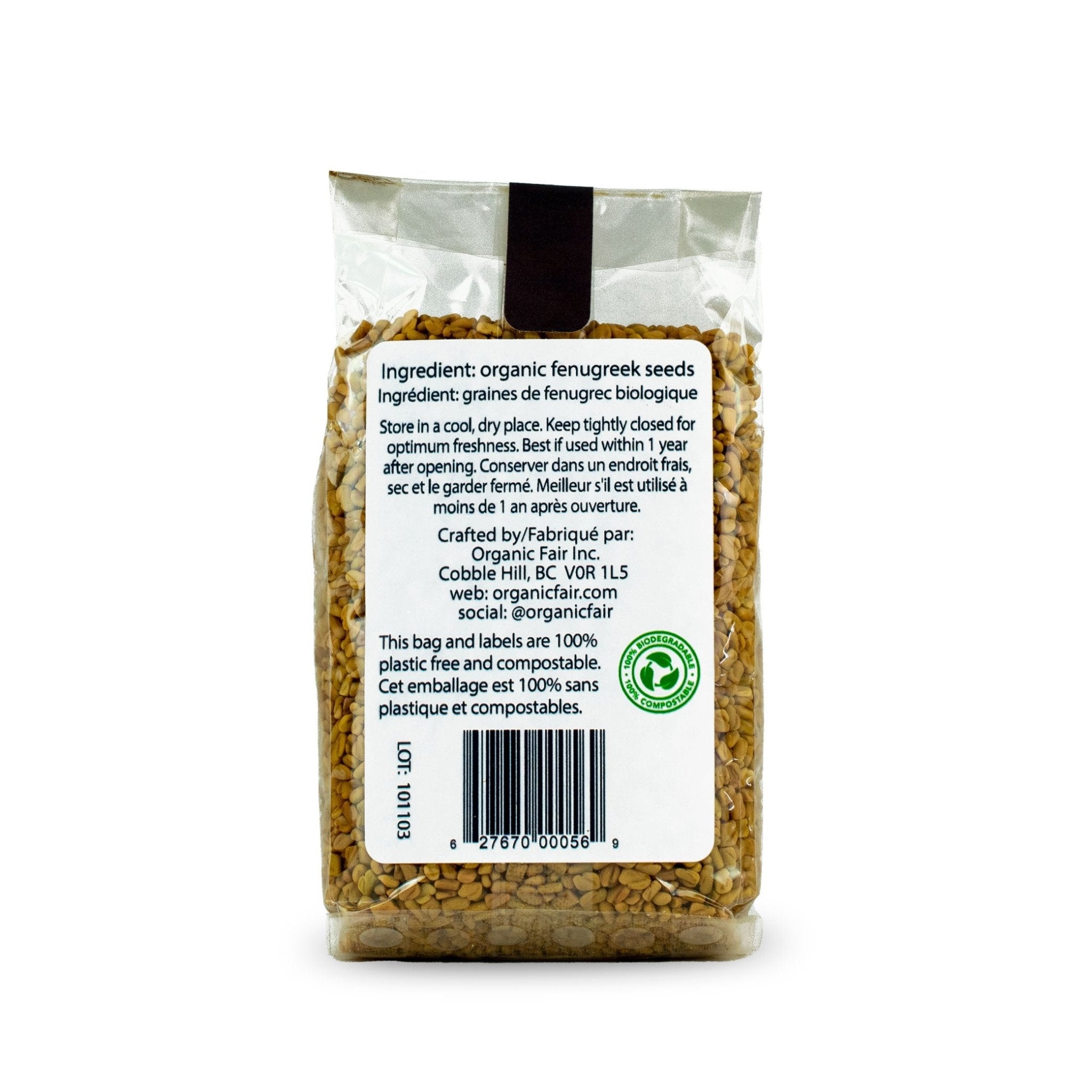 Fenugreek Seeds - Bag 150g - organicfair.com