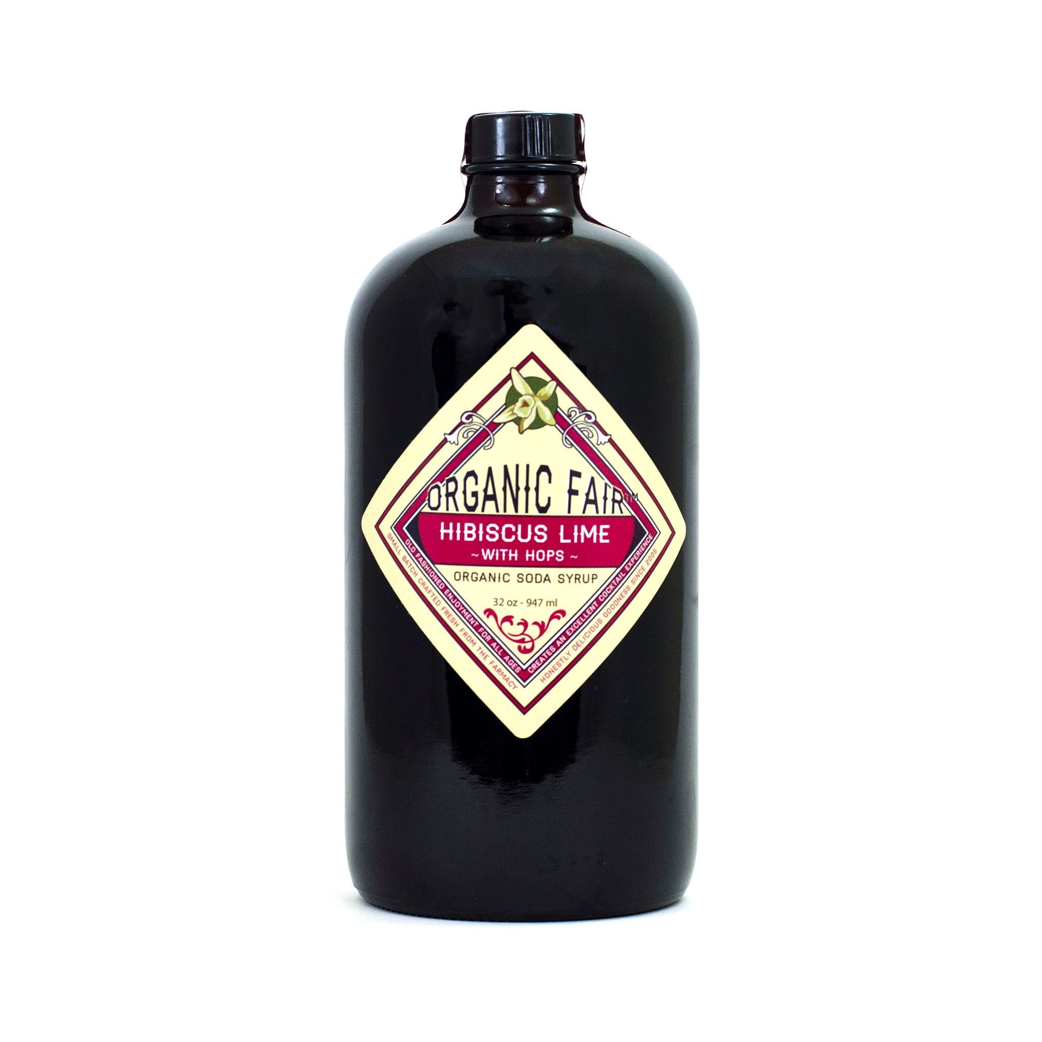 Hibiscus Soda Syrup with Lime and Hops - organicfair.com