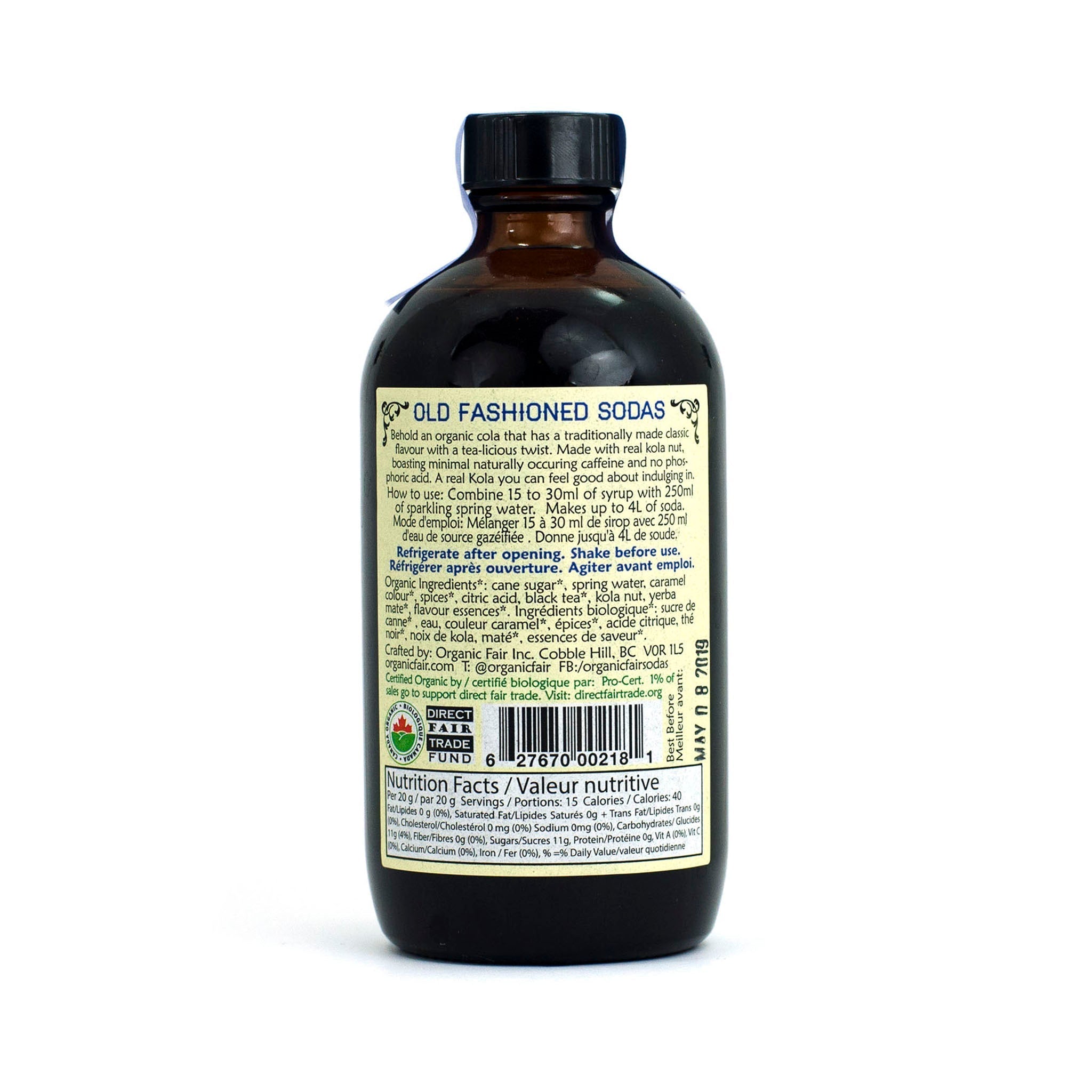 Kola Soda Syrup - organicfair.com