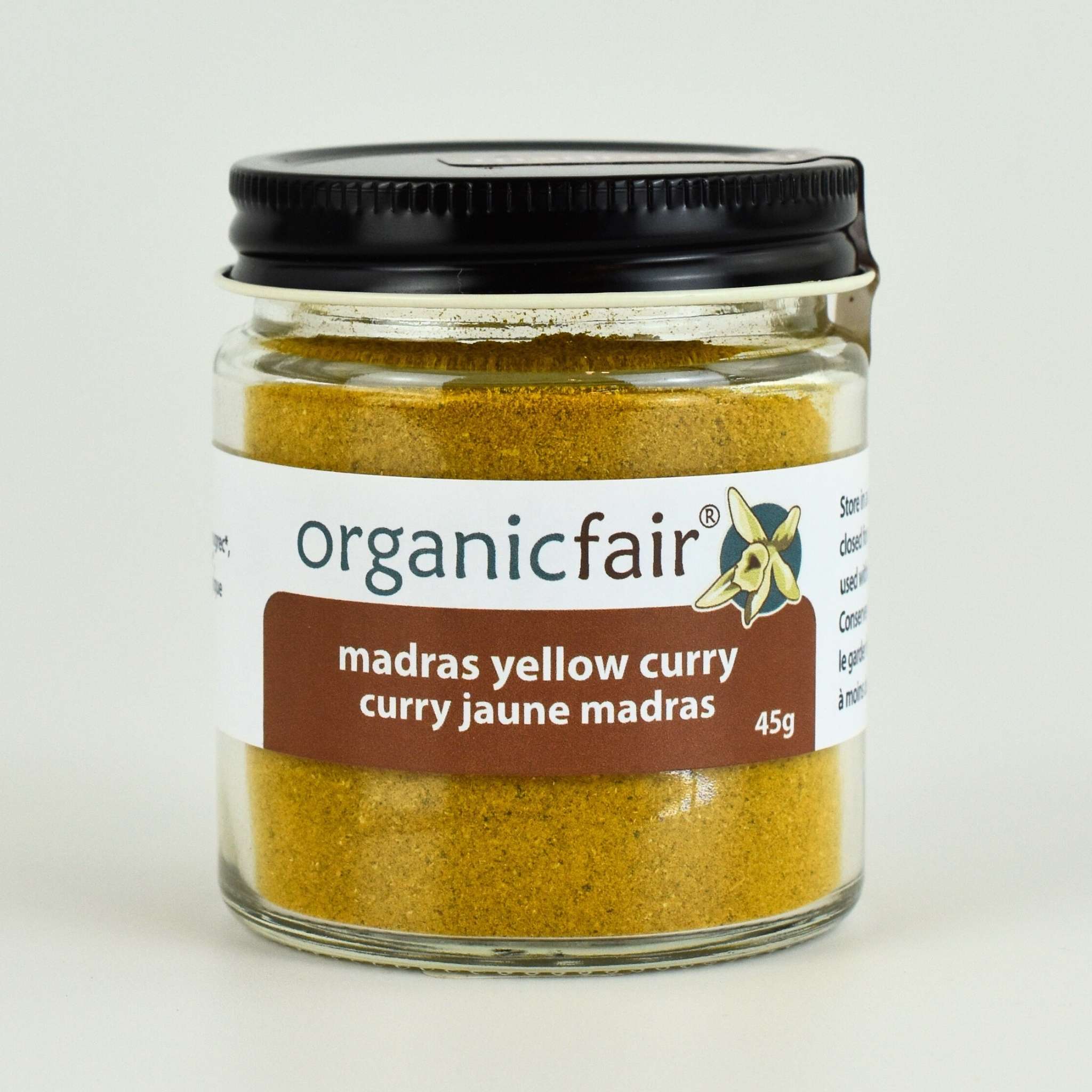 Madras Yellow Curry Spice Blend - Jar 45g - organicfair.com