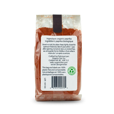 Paprika Powder - Bag 80g - organicfair.com