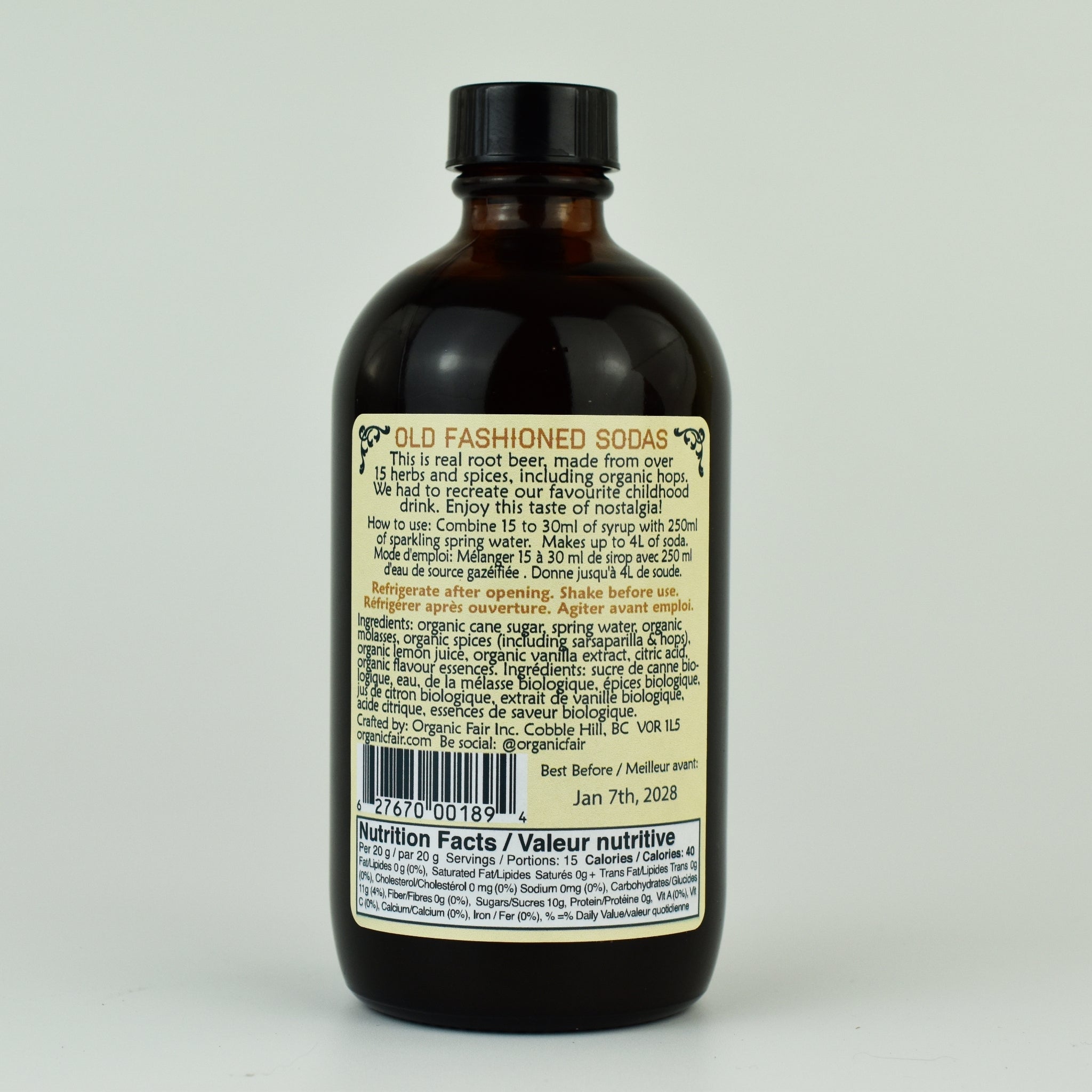 Root Beer Soda Syrup - organicfair.com