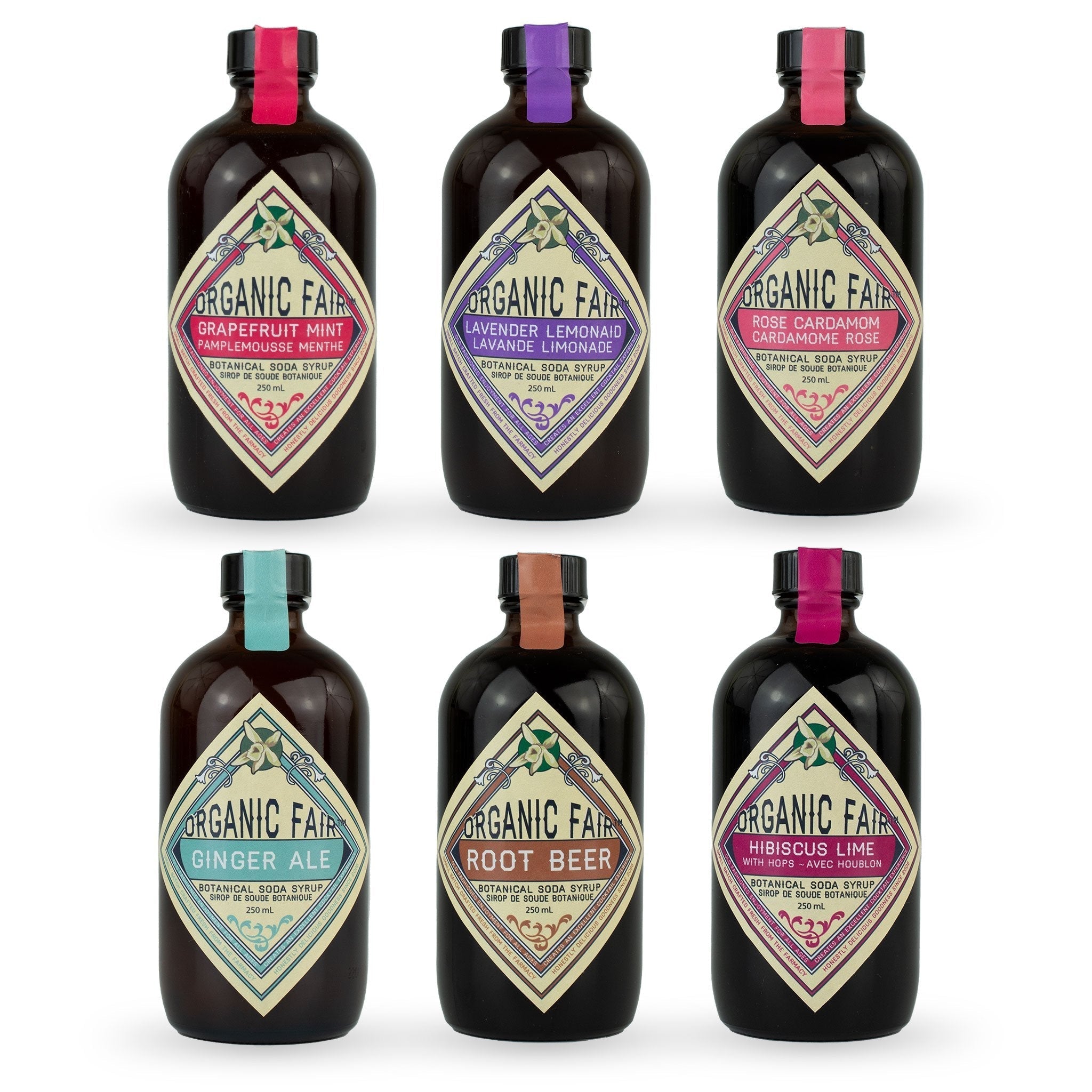 Soda Syrup Set - Botanical Syrup Flavors - organicfair.com