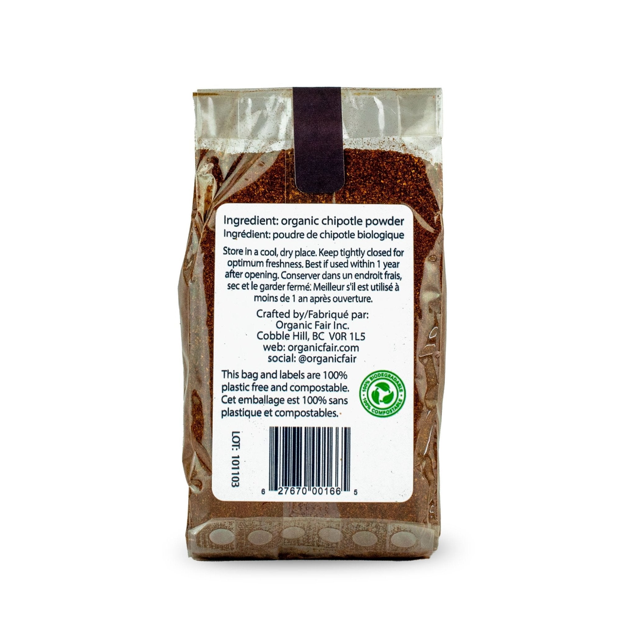 Chipotle Powder - Bag 120g - organicfair.com