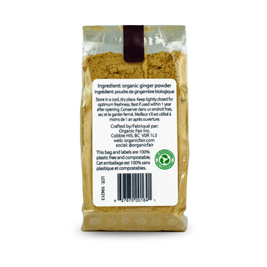 Ginger Root Powder - Bag 80g - organicfair.com