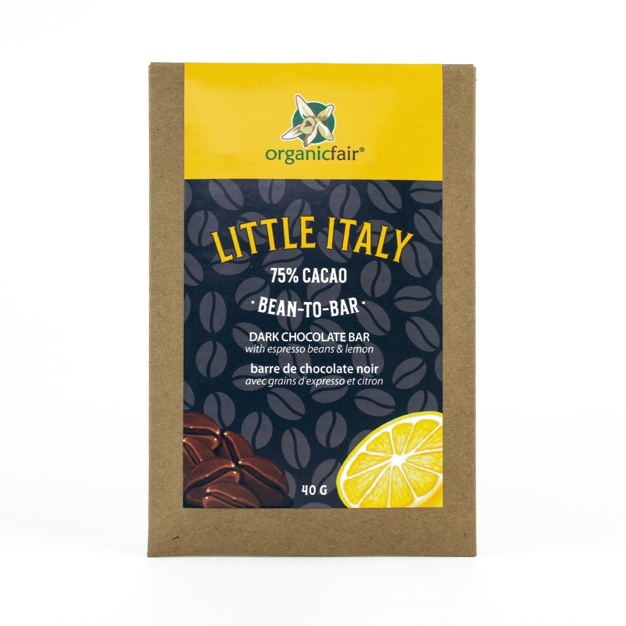 Little Italy Dark Chocolate Bar - organicfair.com