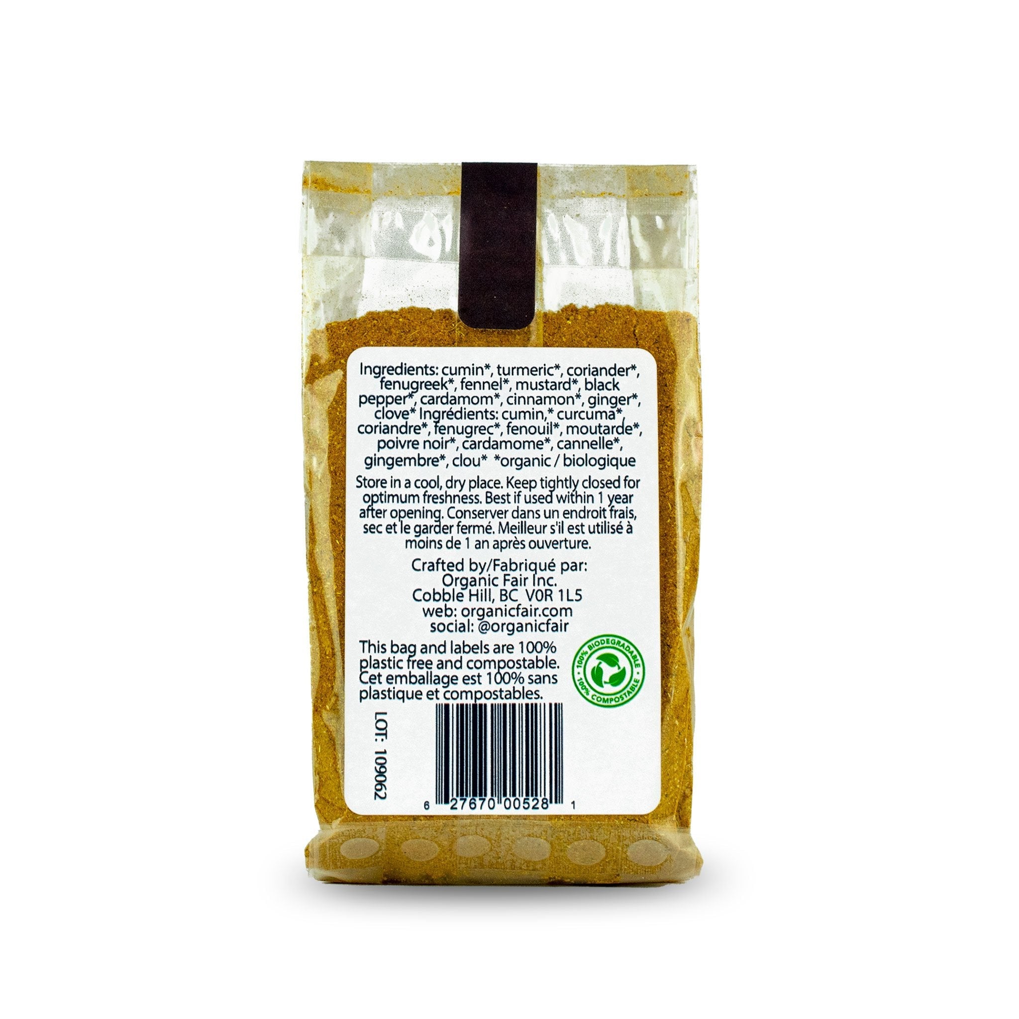 Madras Yellow Curry Spice Blend - Bag 80g - organicfair.com
