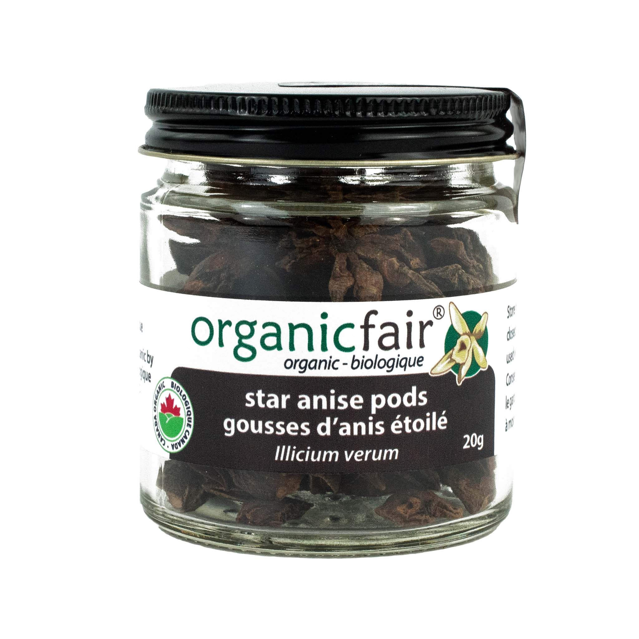 Star Anise Pods - Jar 20g - organicfair.com